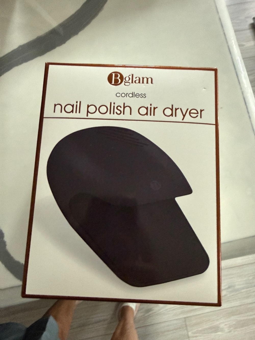 glam Cordless Nail Polish Air Dryer - Black